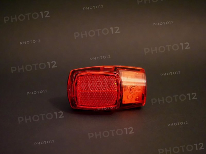 Flashing red strobe light