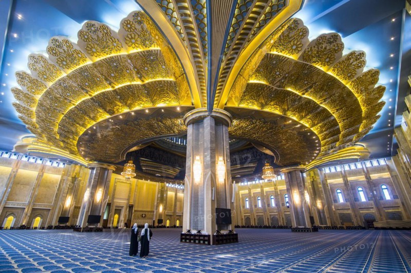 Inside the magnificent Grand mosque