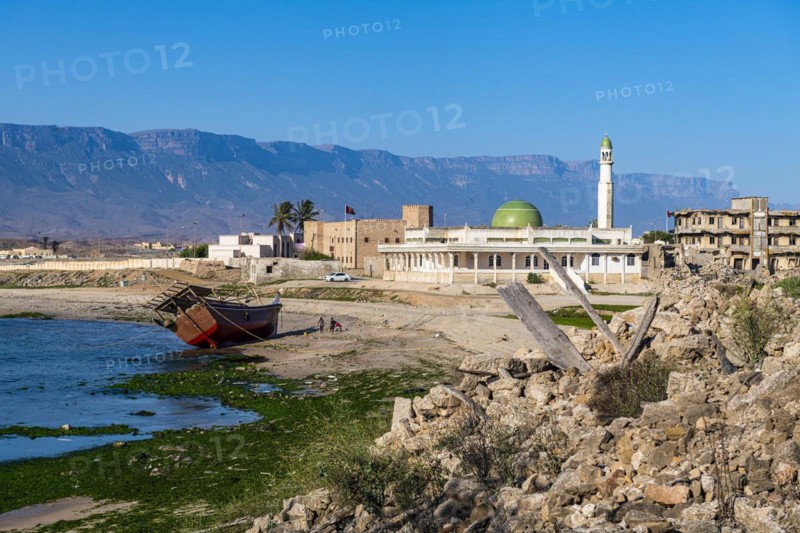 Old Dhow on the beach of Mirbat