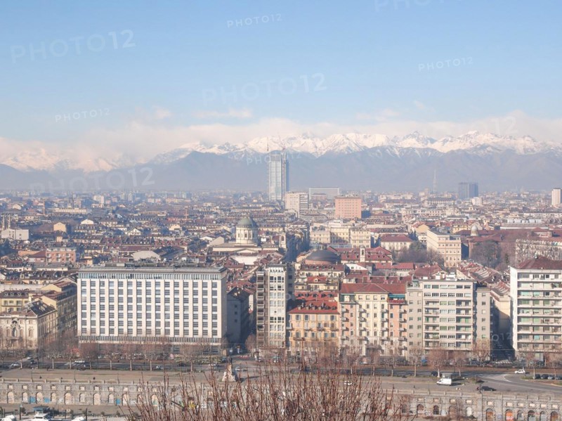 Aerial view of Turin