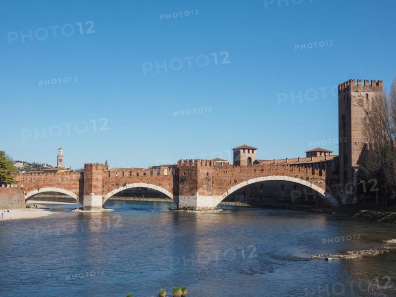 Castelvecchio Bridge aka Scaliger Bridge in Verona
