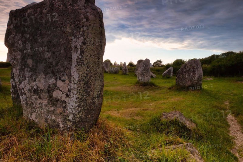 Megalithic stone rows from Kerzerho