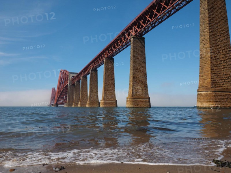 Forth Bridge over Firth of Forth in Edinburgh