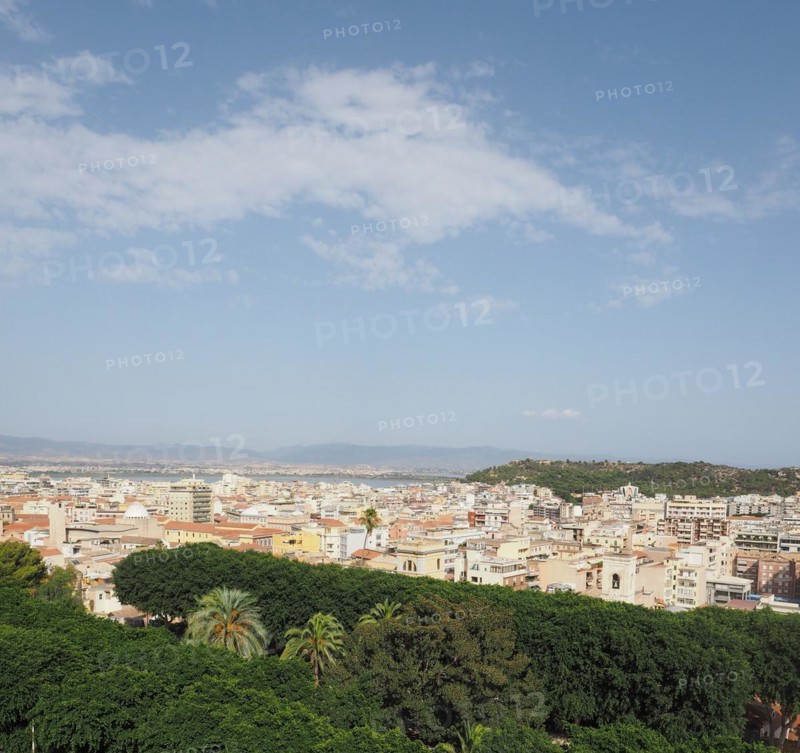 Aerial view of Cagliari
