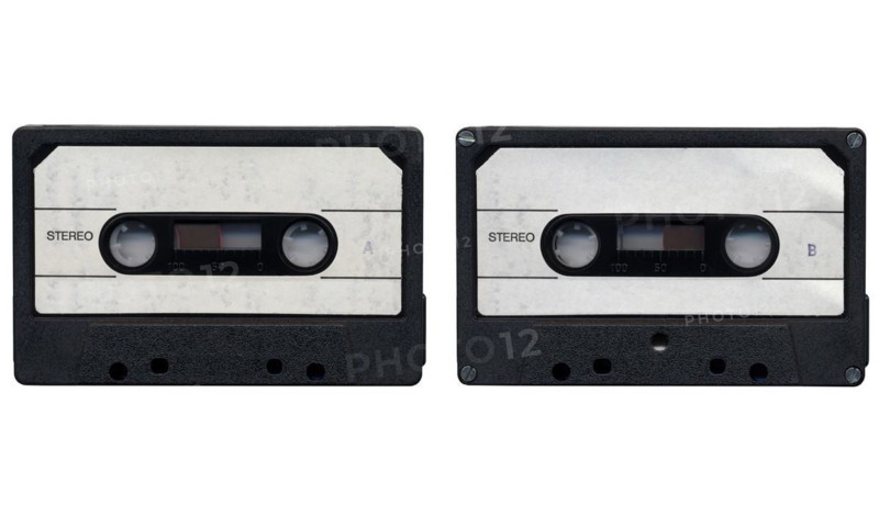 Tape cassette isolated