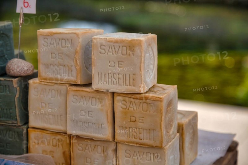 Soap at the market of L'Isle-sur-la-Sorgue