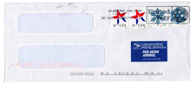 A picture of Letter or small packet envelope