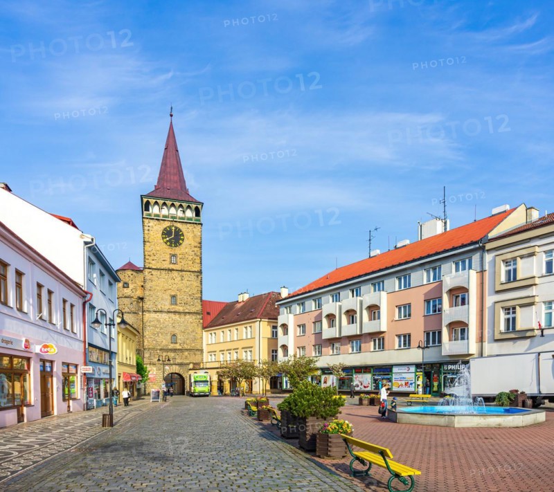 Townscape with view from the east of the Valdice Gate from 1568