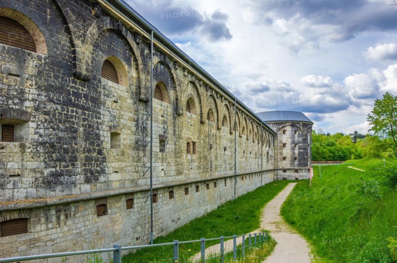 The stone citadel of the Wilhelmsburg on the Michelsberg