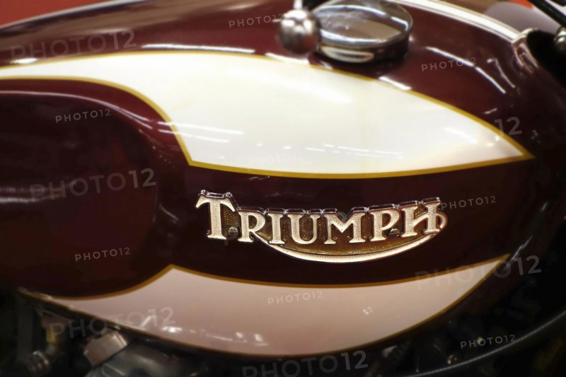 1975 motorcycle Triumph Trident T160V tank emblem