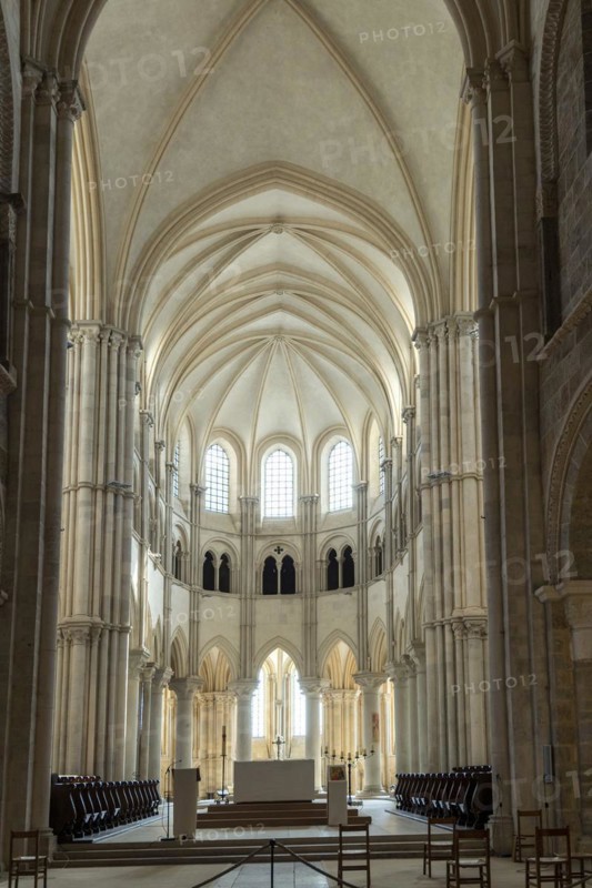 Vezelay labelled les Plus Beaux Villages de France. The nave