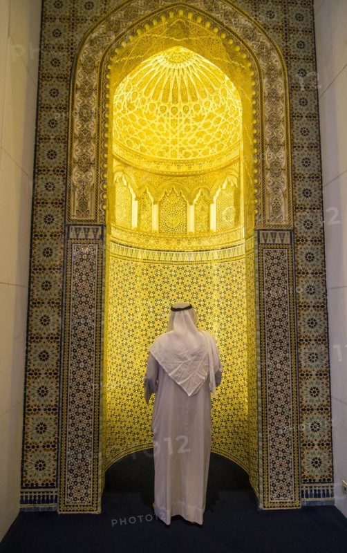 Imam praying inside the Grand mosque