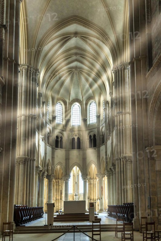 Vezelay labelled les Plus Beaux Villages de France. The nave