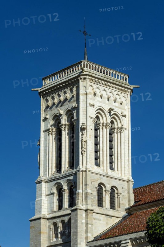 Vezelay labelled les Plus Beaux Villages de France. Basilica St Mary Magdalene.Unesco World heritage. Morvan regional natural park. Via Lemovicensis way to Santiago de Compostela. Yonne department. Bourgogne Franche Comte. France