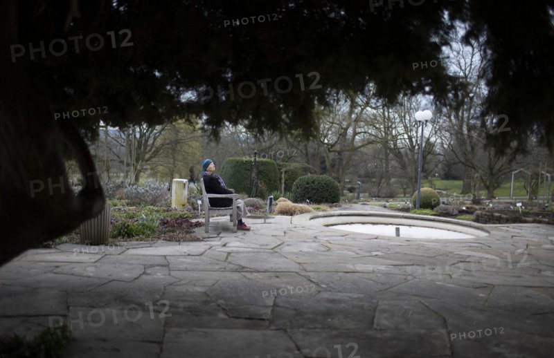 Subject: Pensioner on a park bench