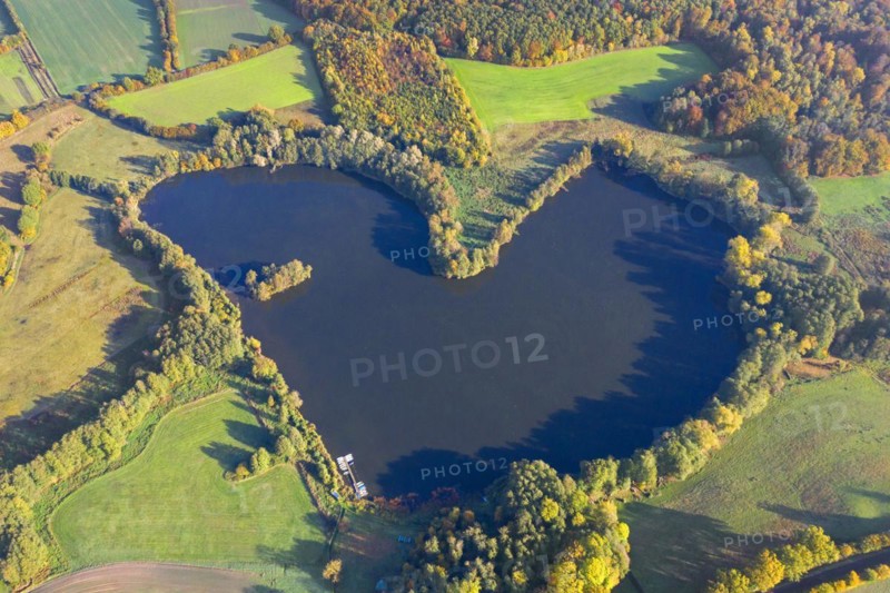 Aerial view over the Ankersche See
