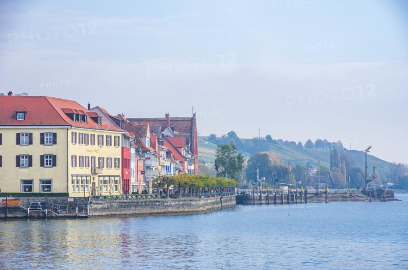 Parts of the lake front seen from the lakeside promenade at the ferry landing stage