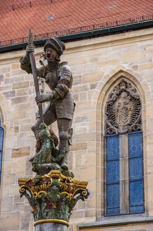 The George Fountain on the Holzmarkt in front of the Collegiate Church