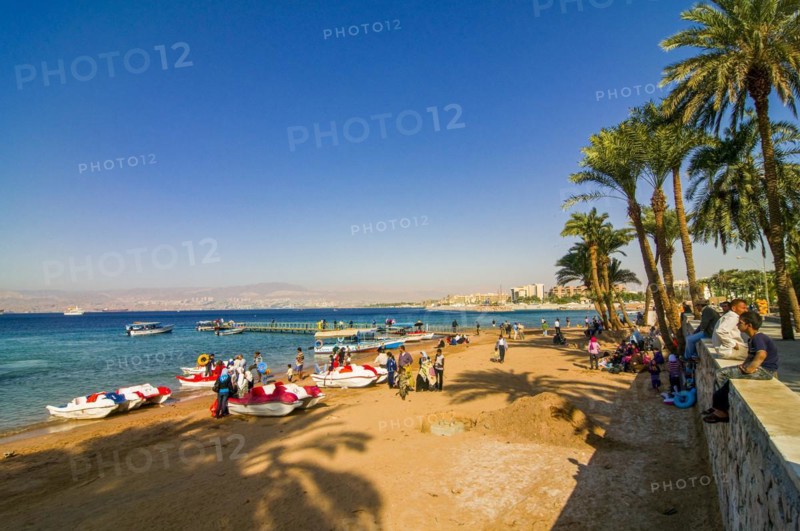 Bay at Aqaba with sand beach