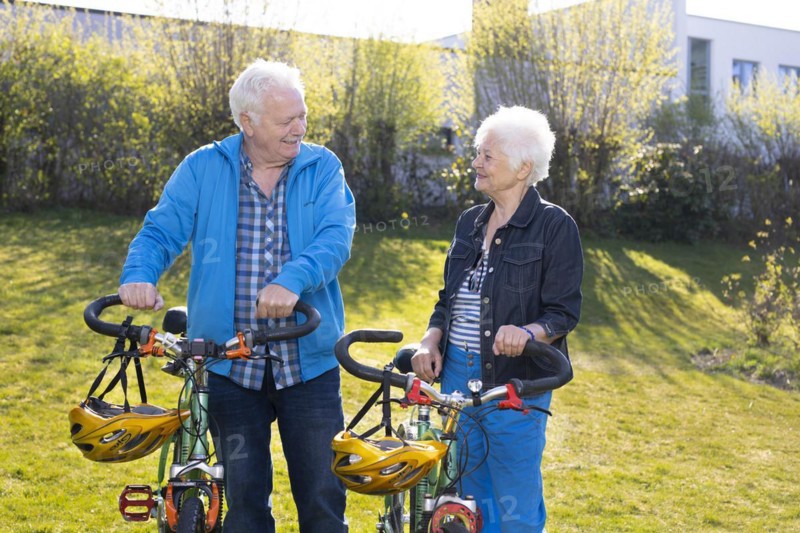 Subject: Pensioners with mountain bikes