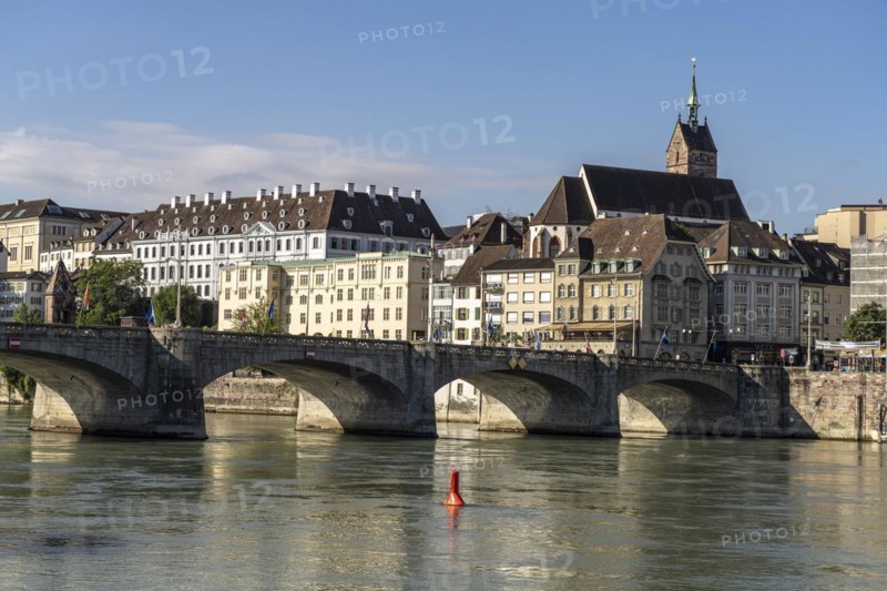 City view Basel with Rhine