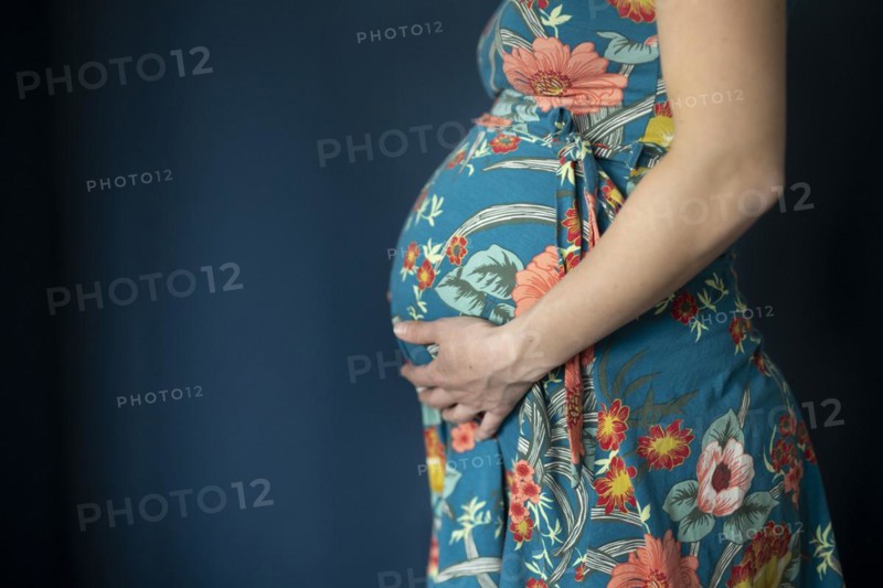 Young pregnant woman