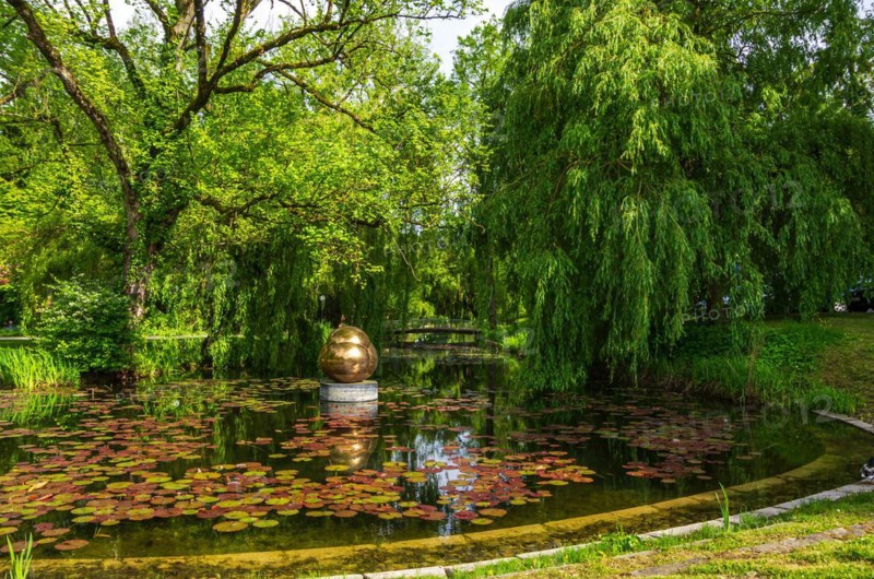 Art object in the water