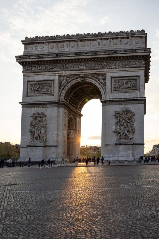Arc de Triomphe in the evening light