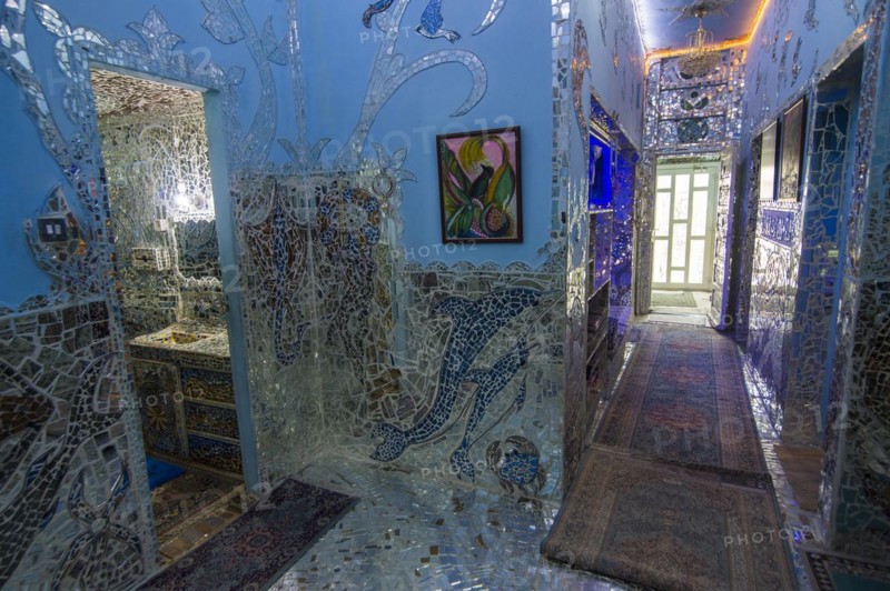 Mirror covered walls in the House of Mirrors