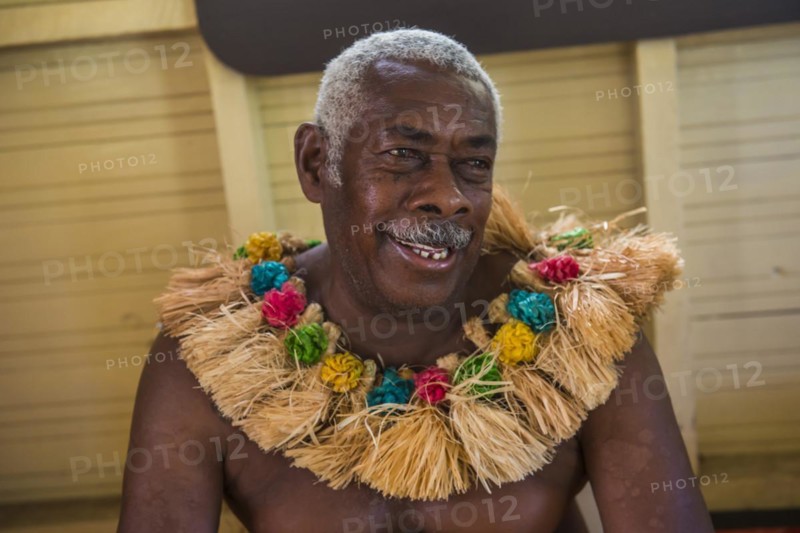 Man at Kava ceremony