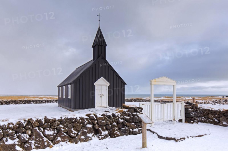 The old wooden parish church Buoakirkja