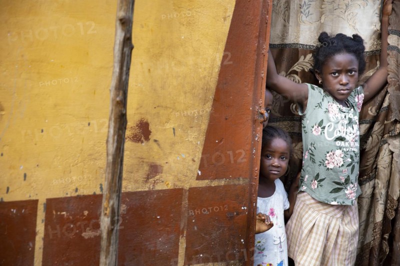 Two girls living at Bomeh Village