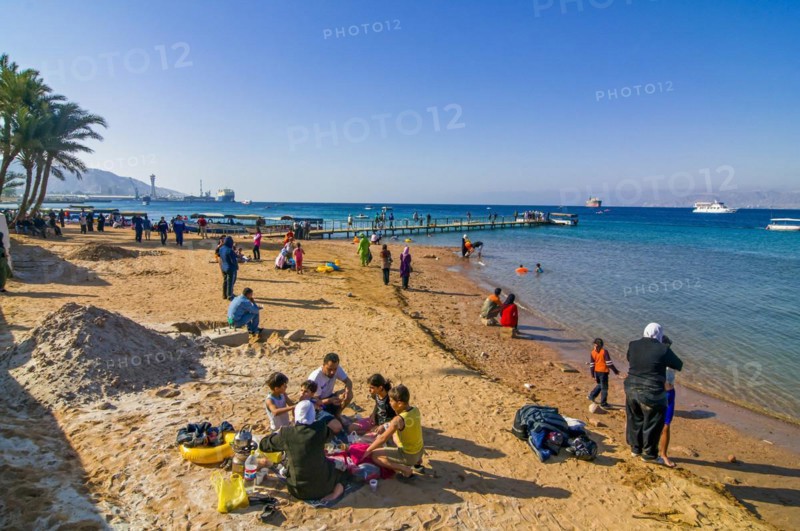 Bay at Aqaba with sand beach