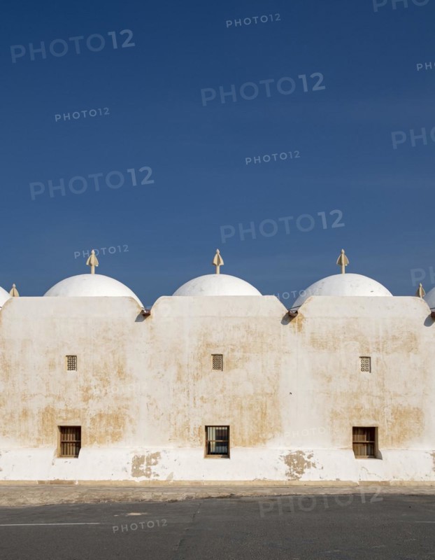 White-washed wall and Dome roof