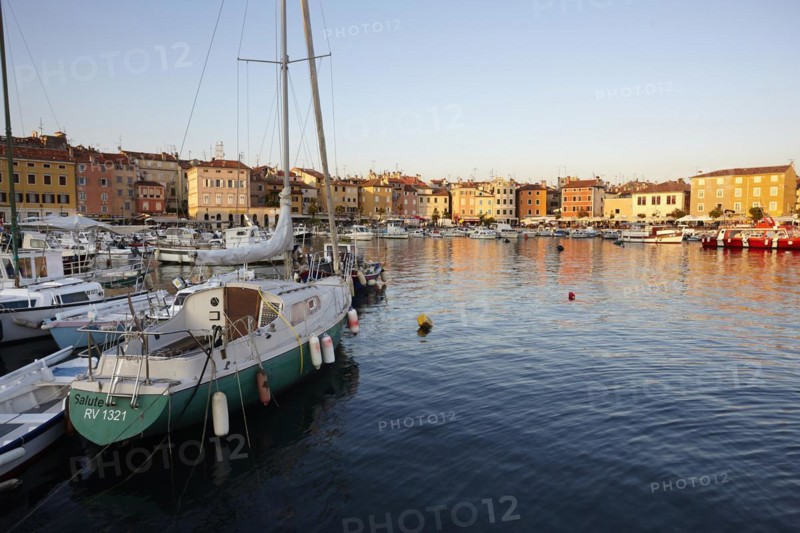 Boats in the harbour of Rovinj
