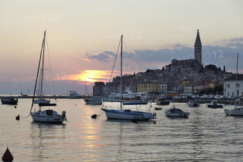 Boats in the harbour of Rovinj