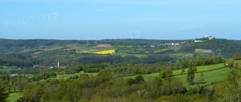 Vezelay labelled les Plus Beaux Villages de France. Unesco World heritage. Morvan regional natural park. Via Lemovicensis way to Santiago de Compostela. Yonne department. Bourgogne Franche Comte. France