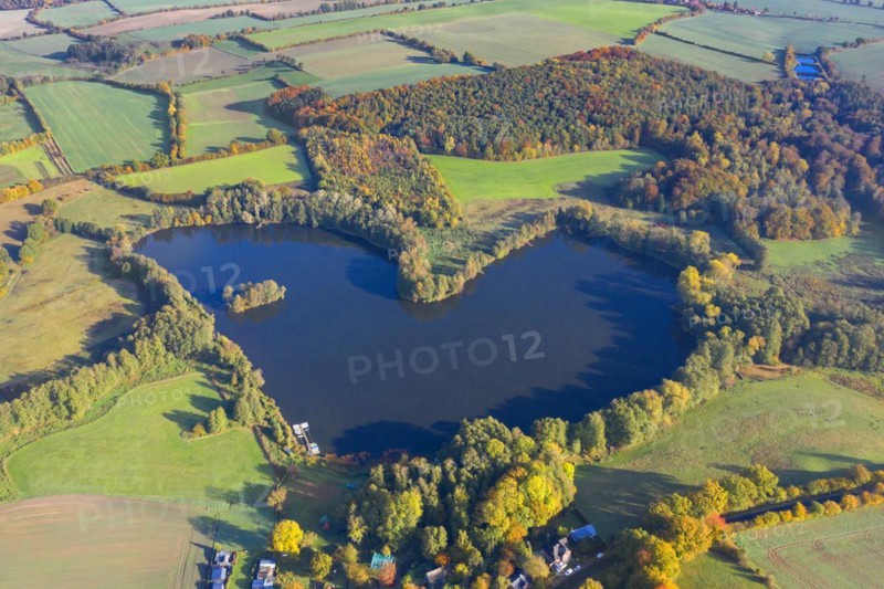 Aerial view over the Ankersche See