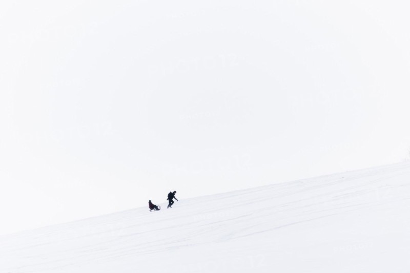 People on a toboggan slope in Koenigshain