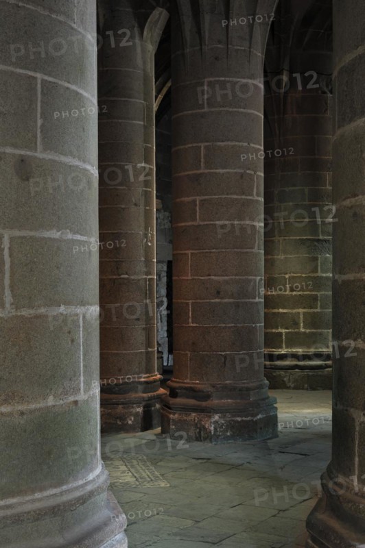 Crypte des Gros Piliers, Mont Saint-Michel abbey
