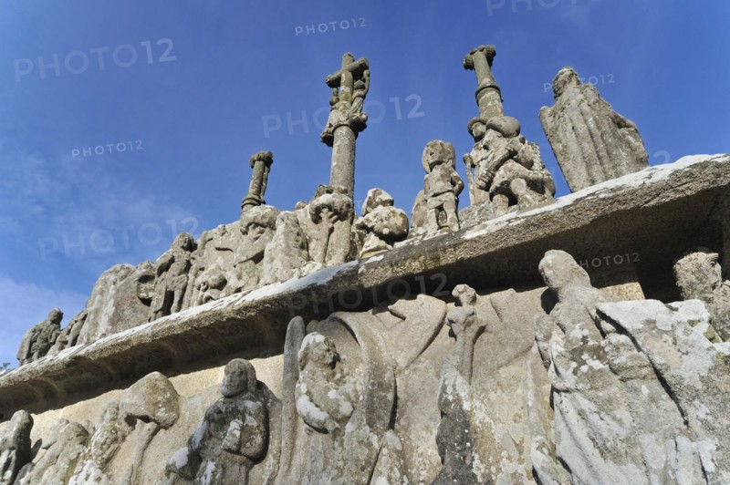 Sculptures at the chapel Notre-Dame-de-Tronoen and calvary at Saint-Jean-Trolimon