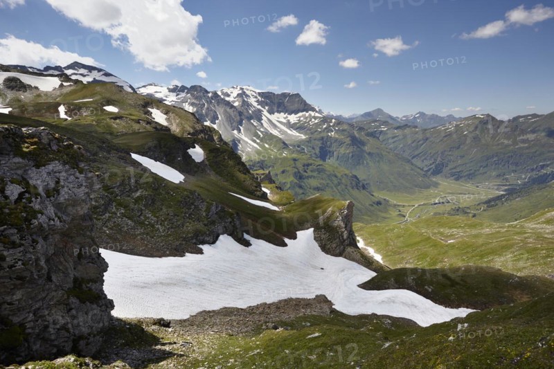 View from Hagener Huette into the Gasteiner Nassfeld