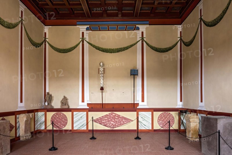 Interior of the Aedes Flag Sanctuary of the Principia Commandery