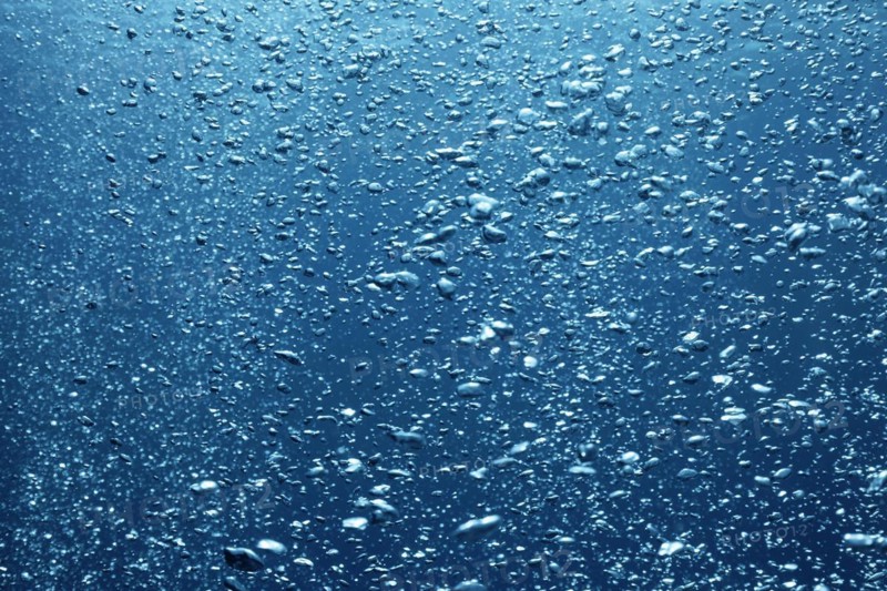 In water