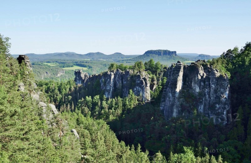 Elbe Sandstone Mountains in June