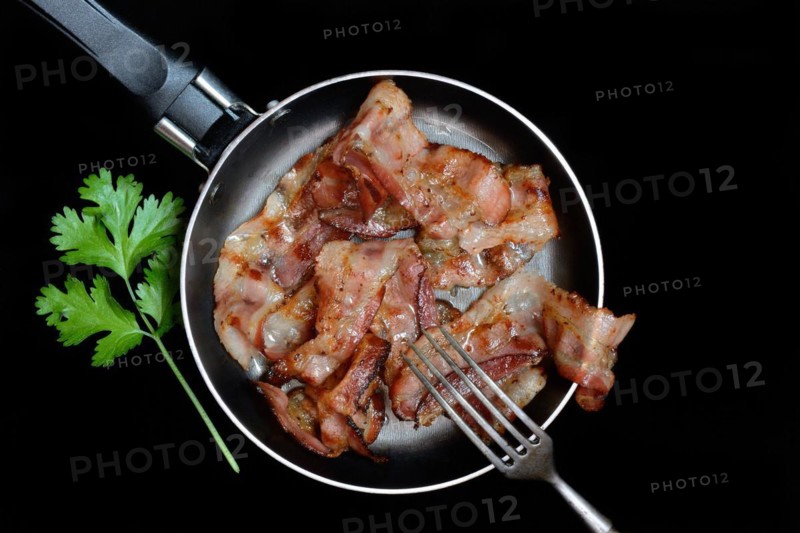 Fried bacon