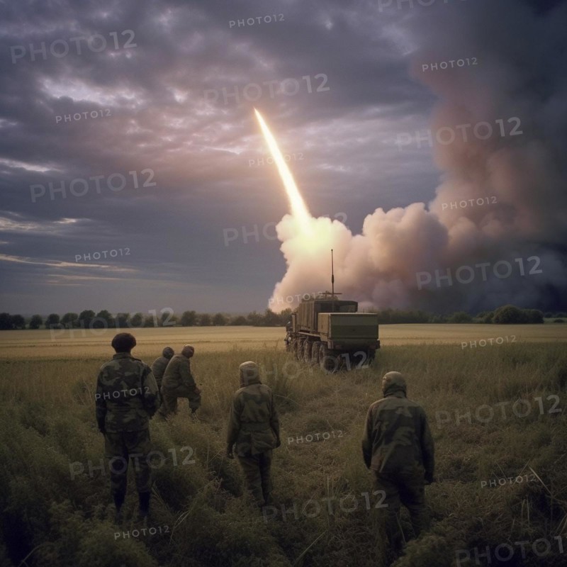 Soldiers in full battle gear with rocket launchers