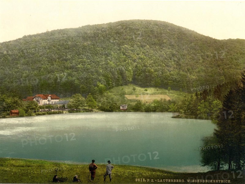 The Wiesenbeker Pond in Bad Lauterberg in Harz