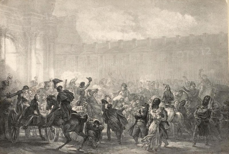 Arrival of Napoleon at the Tuileries on the evening of 20 March 1815