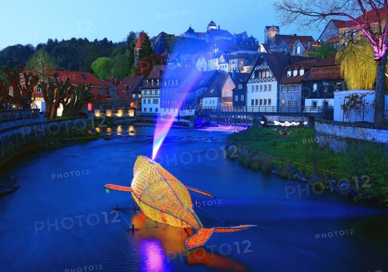 Light installation in the Hasslach